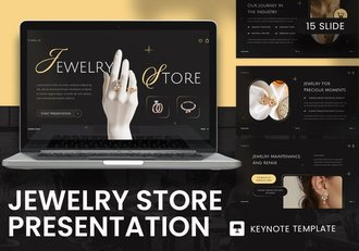 珠宝店宣传展示Keynote模板 - 顶尖PPT