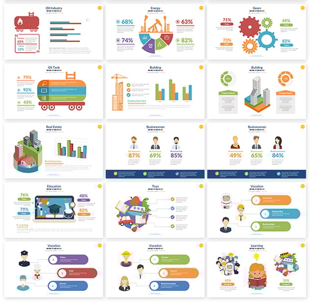 人体结构世界国家地图数据图形合集可keynote模板 - 顶尖PPT