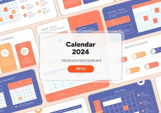 2024日历PPT工作规划议程安排PPT模板 - 顶尖PPT