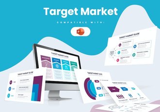 目标市场分析数据信息图形PPT模板 - 顶尖PPT