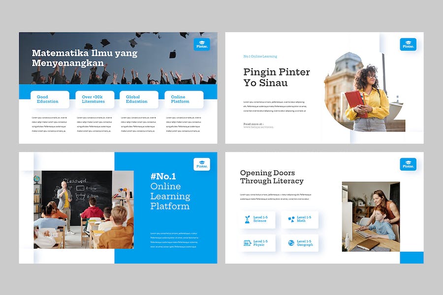 教育培训教学课程展示Keynote模板 - 顶尖PPT