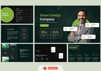 绿色能源公司简介PPT模板 - 顶尖PPT