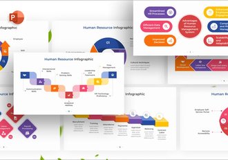 人力资源管理信息图形PPT模板 - 顶尖PPT