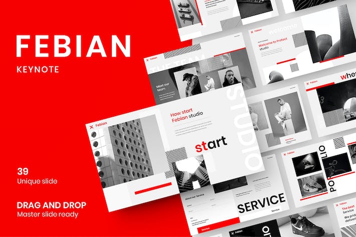 商业企业宣传推广营销展示Keynote模板 - 顶尖PPT