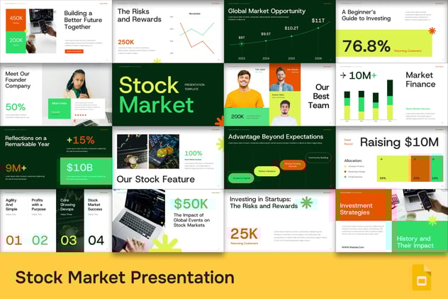 股票市场分析投资方案PPT模板 - 顶尖PPT