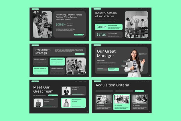 控股公司介绍PPT模板 - 顶尖PPT