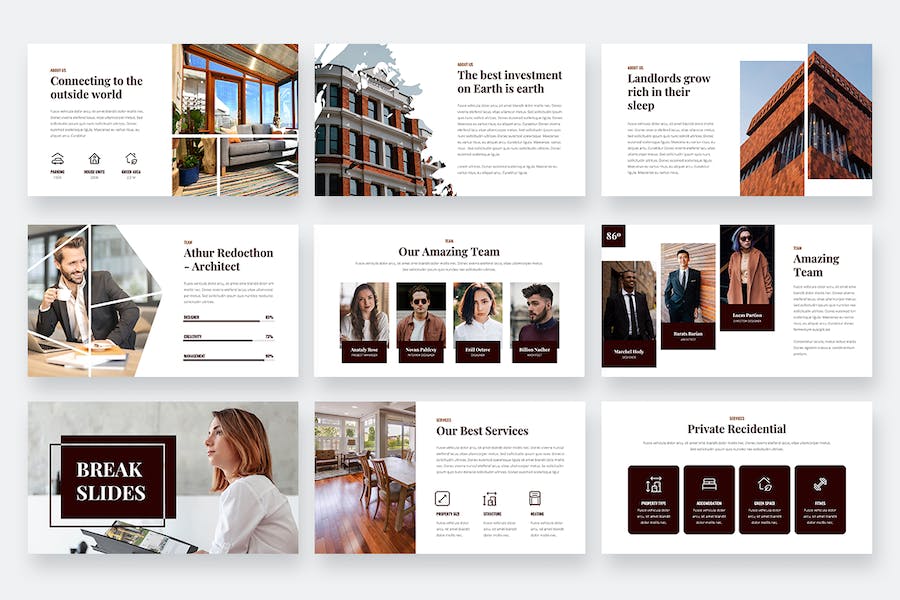 房地产介绍展示PPT模板 - 顶尖PPT