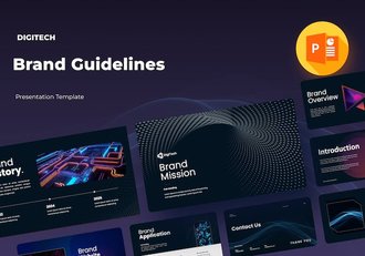 品牌指南演示PPT模板 - 顶尖PPT