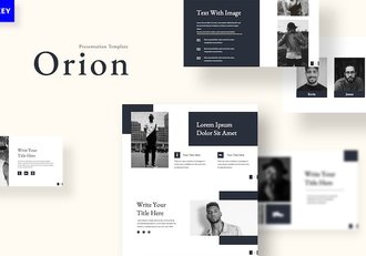 极简黑色时尚服装品牌keynote模板 - 顶尖PPT