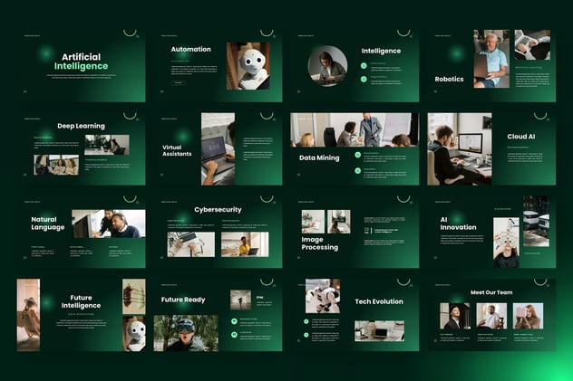 人工智能AI主题PPT模板 - 顶尖PPT