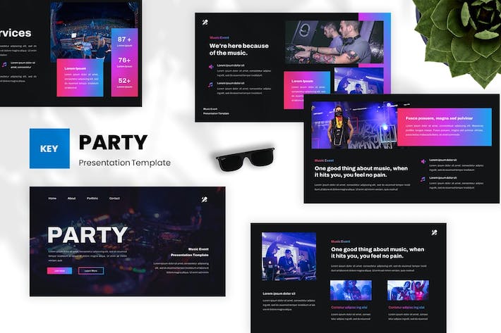 音乐演唱会活动策划执行Keynote模板 - 顶尖PPT