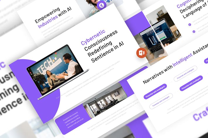 人工智能AI科技PPT模板 - 顶尖PPT