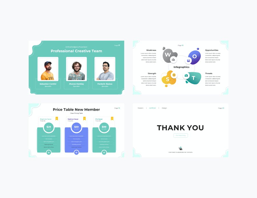 人工智能展示讲述技术应用知识传播Keynote模板 - 顶尖PPT