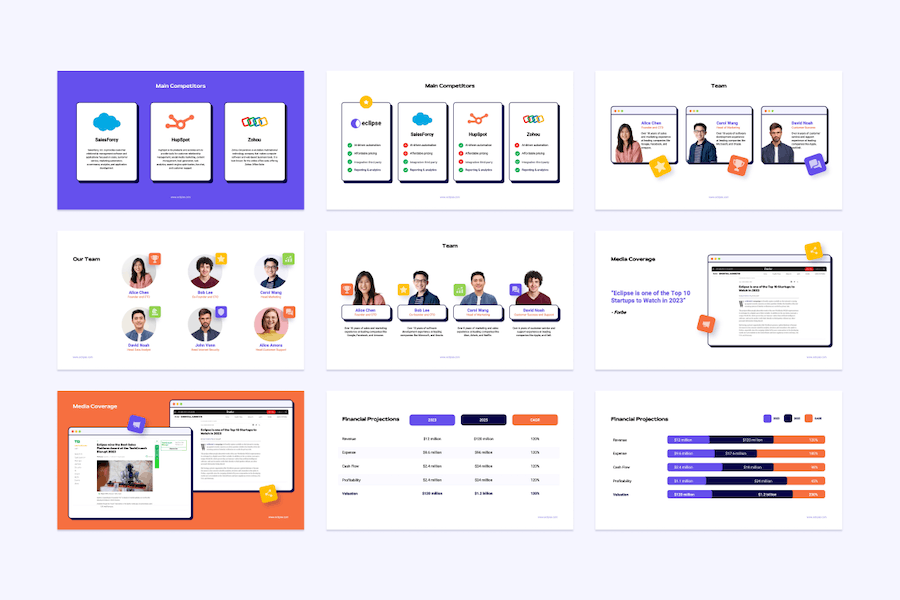 彩色卡通面板工作总结团队介绍PPT模板 - 顶尖PPT