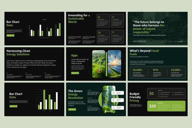 绿色能源公司简介PPT模板 - 顶尖PPT