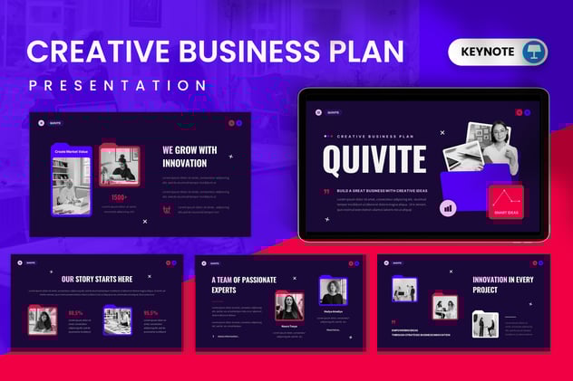 创意商业计划主题keynote模板 - 顶尖PPT