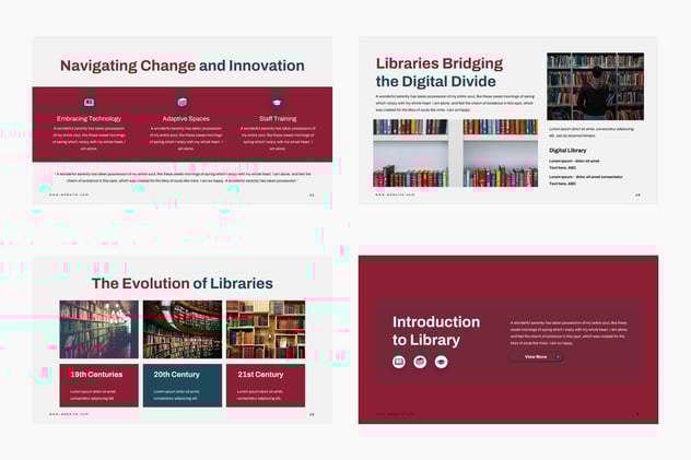 图书馆文库展示宣传PPT模板 - 顶尖PPT