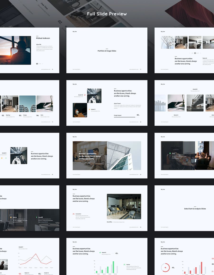 极简风格企业介绍业务合作PPT模板 - 顶尖PPT