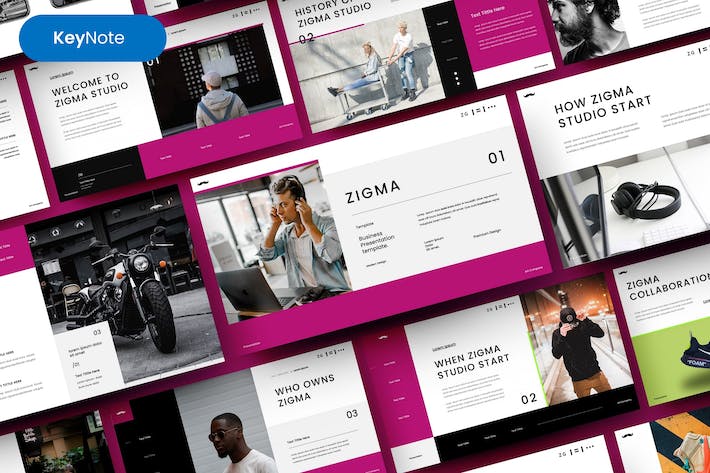 企业合作产品策划营销产品摄影展示keynote模板 - 顶尖PPT