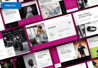 企业合作产品策划营销产品摄影展示keynote模板 - 顶尖PPT