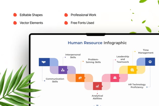 人力资源管理信息图形PPT模板 - 顶尖PPT