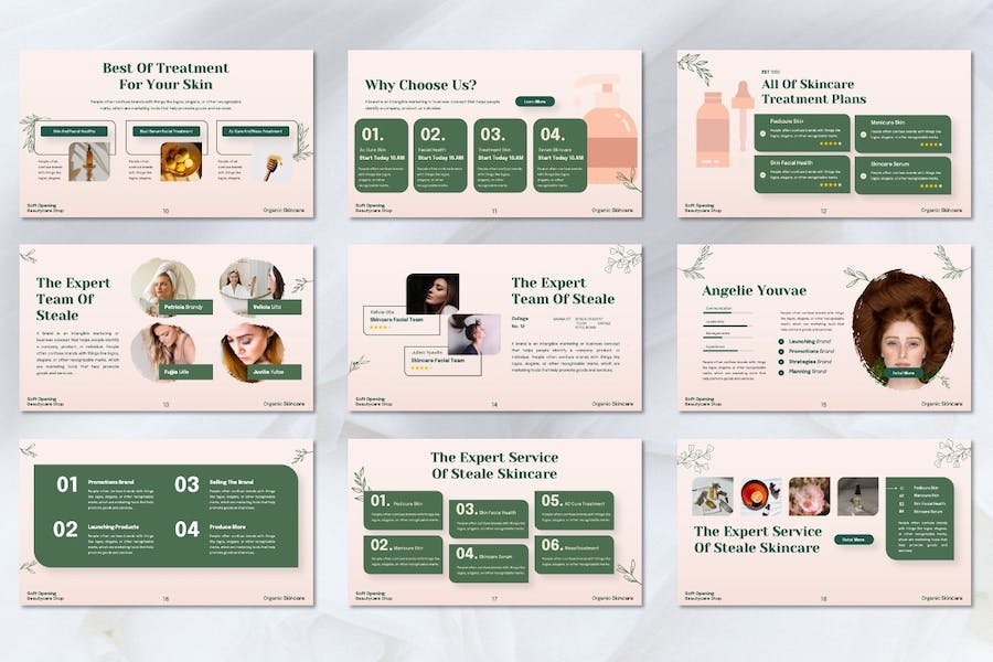 护肤品品牌推广营销方案Keynote模板 - 顶尖PPT