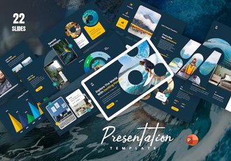 旅行分享行程规划旅游推广PPT模板 - 顶尖PPT