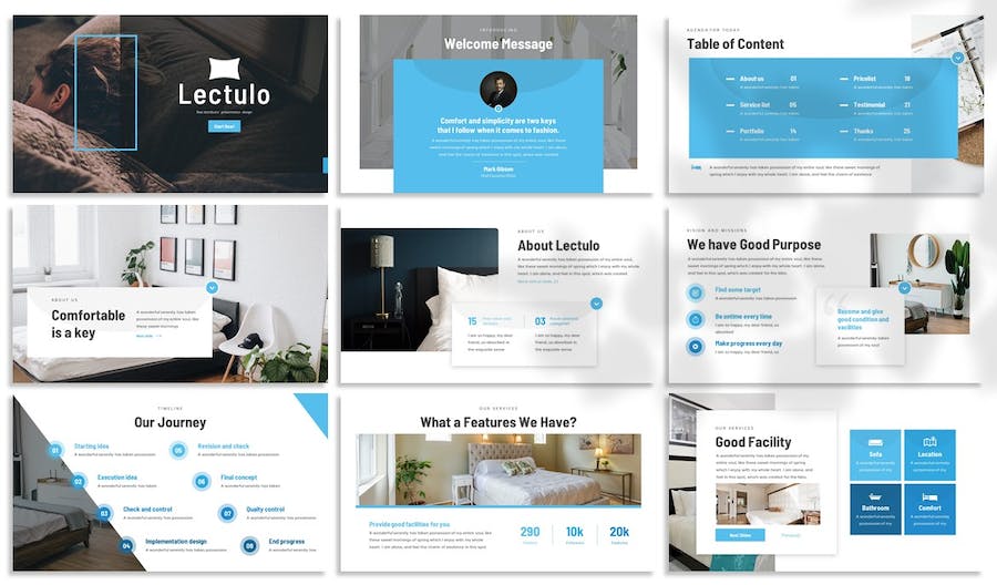 床垫产品推介展示Keynote模板 - 顶尖PPT