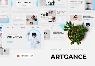人工智能应用展示技术方案实现推介PPT模板 - 顶尖PPT