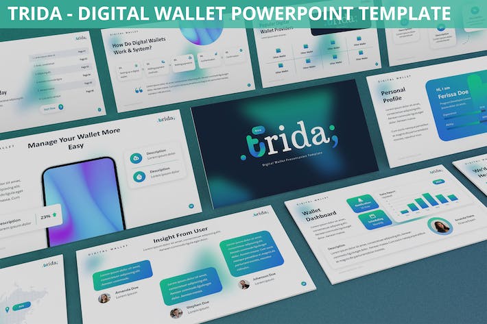 移动支付数字钱包市场分析PPT模板 - 顶尖PPT