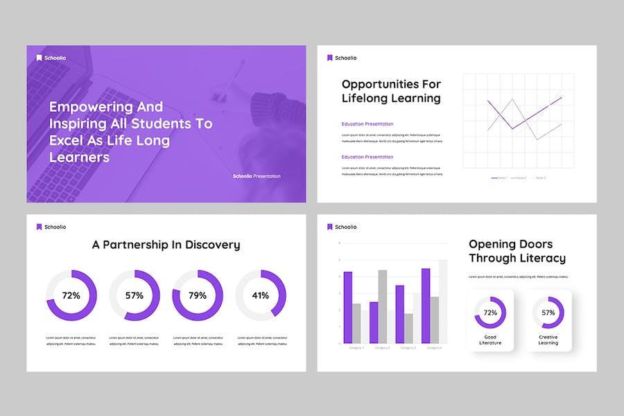 学校教育培训课程宣传招生Keynote模板 - 顶尖PPT