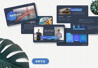 物流运输管理系统方案PPT模板 - 顶尖PPT