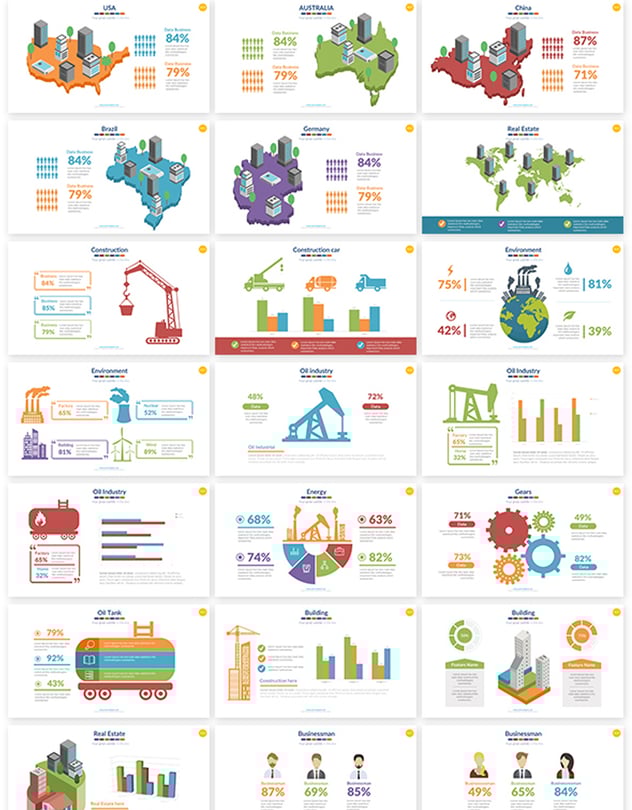 人体结构世界国家地图数据图形合集可keynote模板 - 顶尖PPT