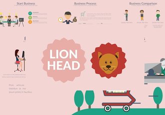 卡通商务人物插画keynote模板 - 顶尖PPT