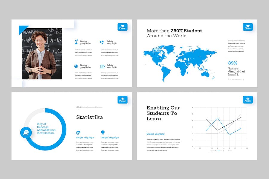 教育培训教学课程展示Keynote模板 - 顶尖PPT