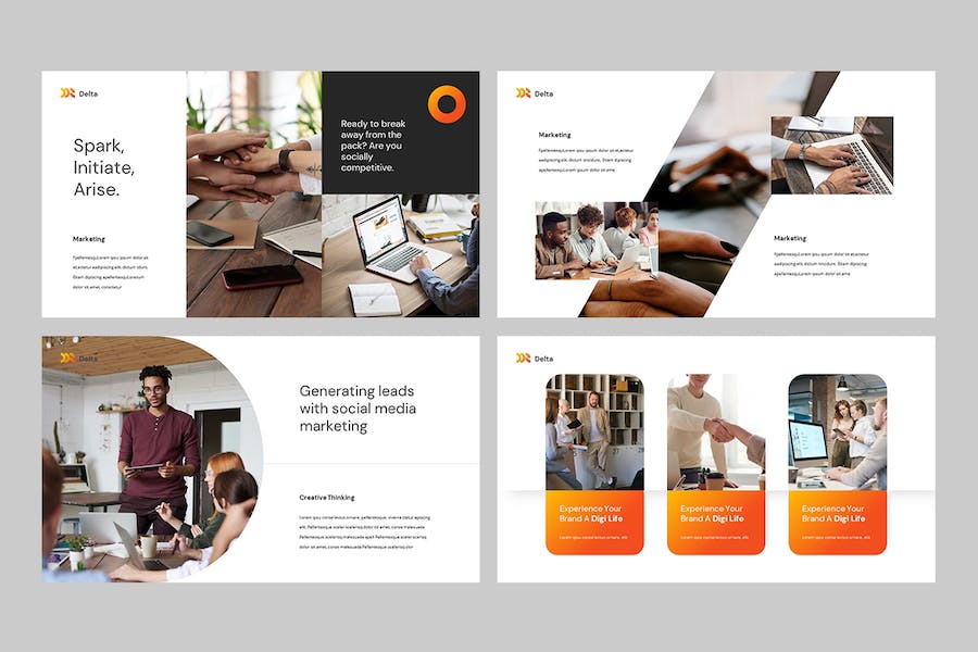 欧美风格商业路演融资计划PPT模板 - 顶尖PPT