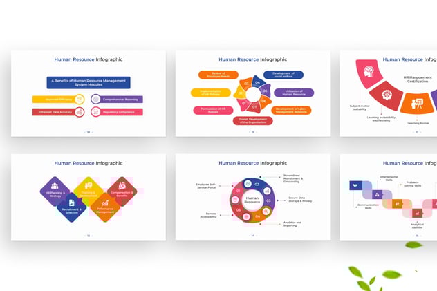 人力资源管理信息图形PPT模板 - 顶尖PPT
