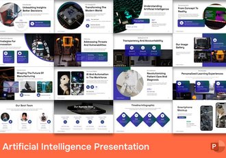 人工智能AI科技风格PPT模板 - 顶尖PPT