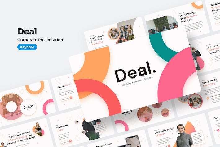 商务交易企业合作项目推介Keynote模板 - 顶尖PPT