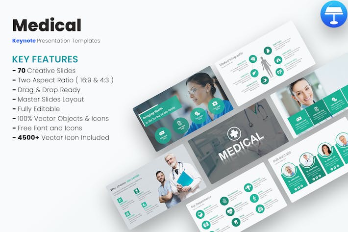 医疗诊疗专业讲座Keynote模板 - 顶尖PPT