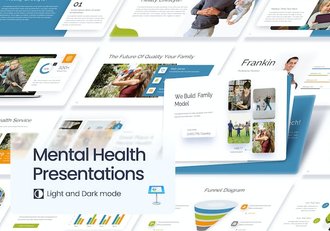 心理健康家庭医疗护理keynote模板 - 顶尖PPT