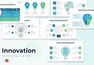 商业创新技术发展信息图表PPT模板 - 顶尖PPT