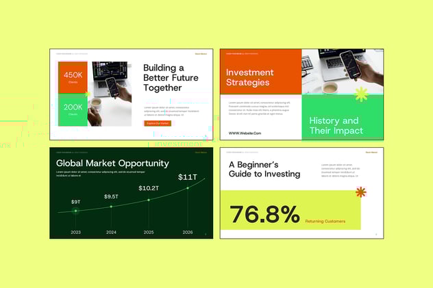 股票市场分析投资方案PPT模板 - 顶尖PPT