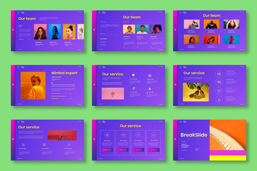 商业创意项目展示方案PPT模板 - 顶尖PPT