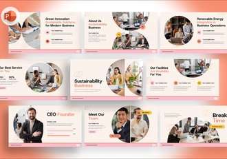 可持续发展业务演示PPT模板 - 顶尖PPT