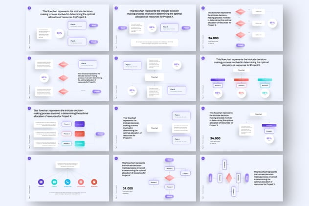 流程图信息图表PPT模板 - 顶尖PPT