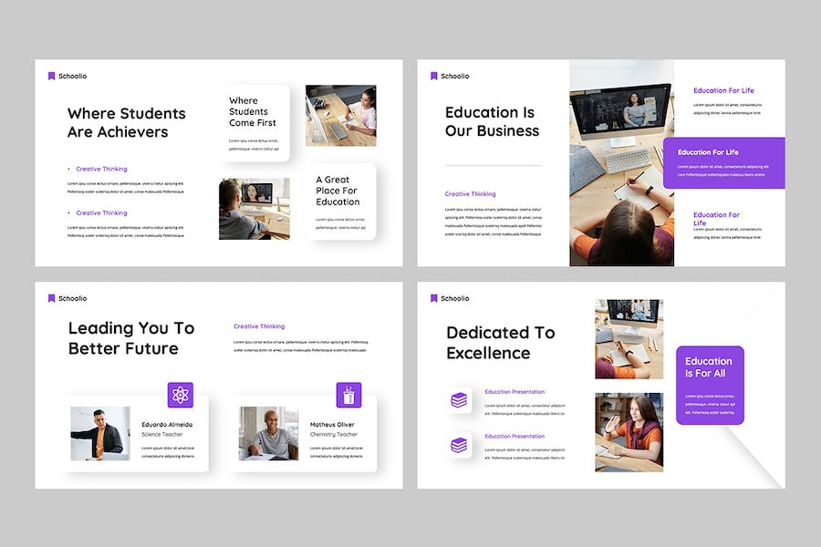 学校教育培训课程宣传招生Keynote模板 - 顶尖PPT