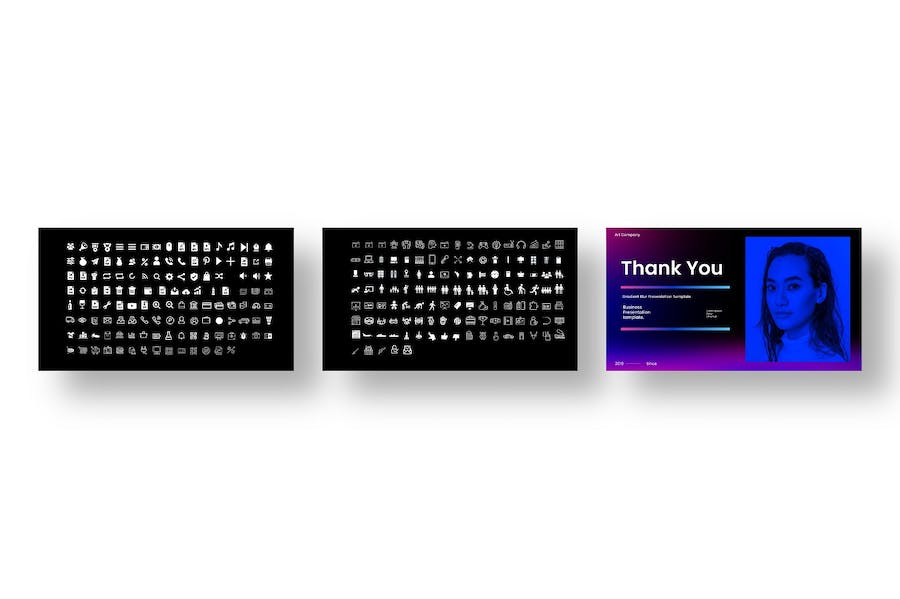 紫色渐变商务项目路演PPT模板 - 顶尖PPT