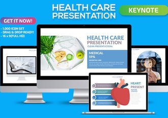 健康医疗营养生活方式Keynote模板 - 顶尖PPT