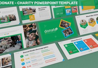 捐赠慈善公益事业PPT模板 - 顶尖PPT